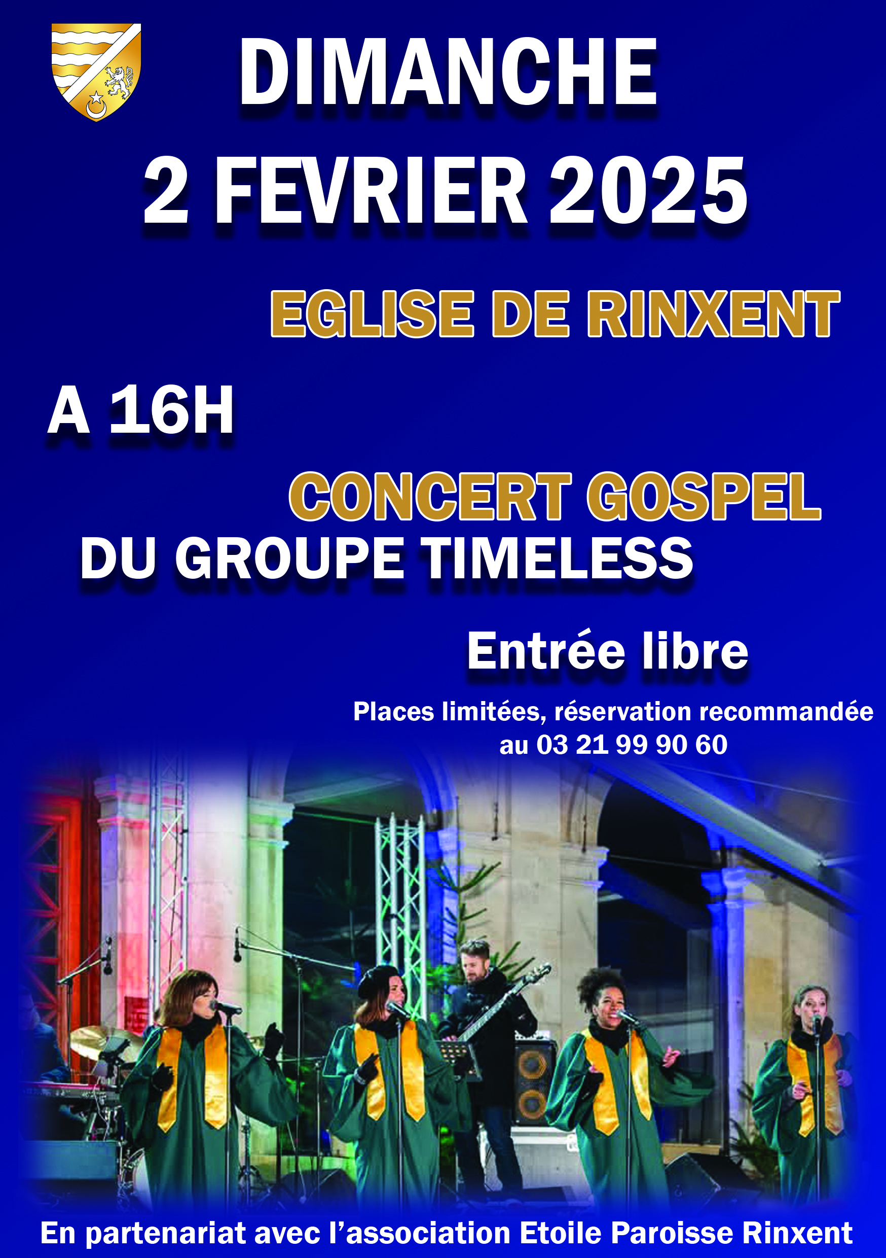 Concert de gospel Dimanche 2 février 2025 Ville de Rinxent