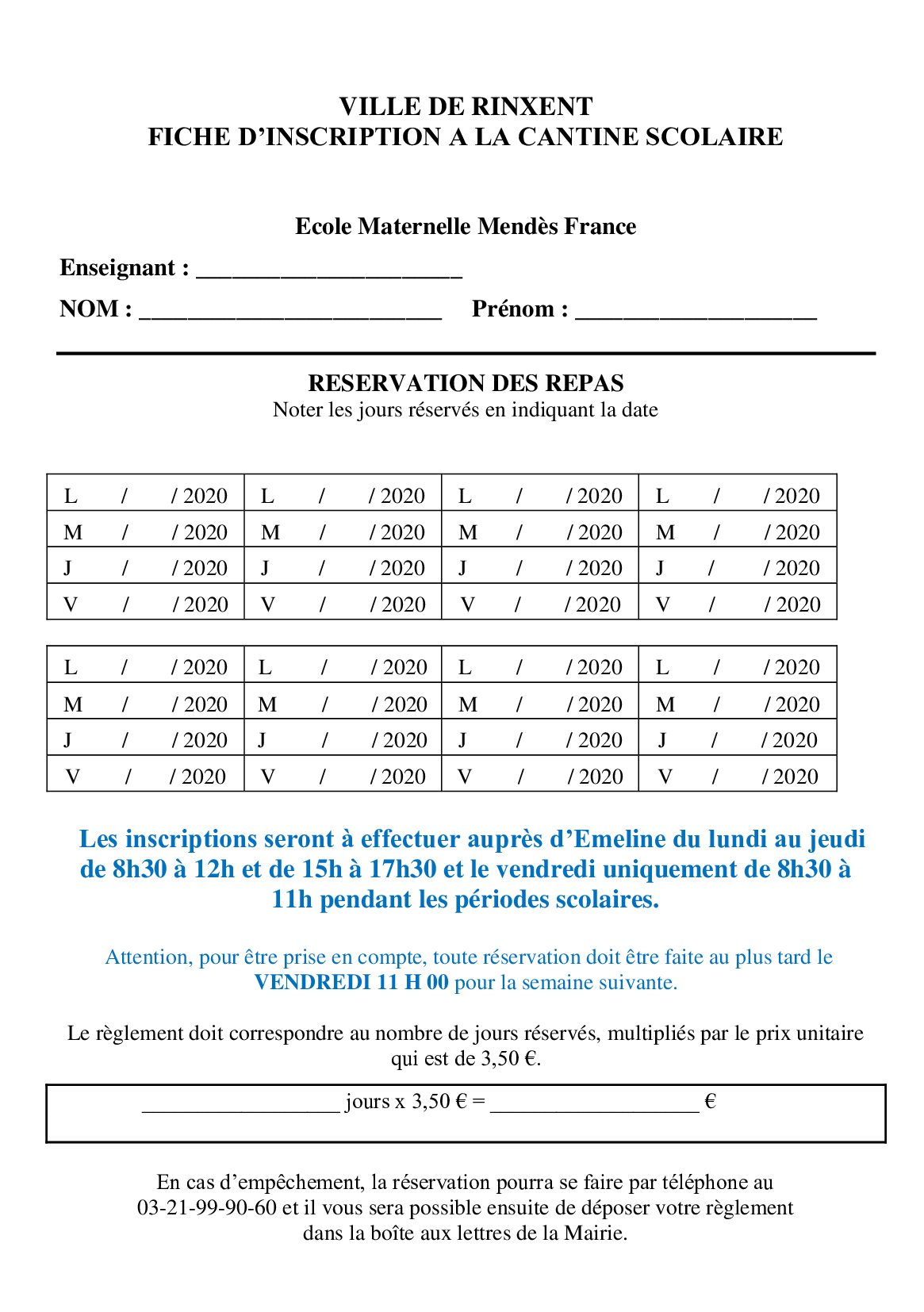 FICHE-D_INSCRIPTION-Cantine-Maternelle – Ville de Rinxent